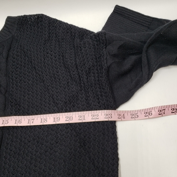 New Banana Republic Women's Black Dark Blue Knit Sweater Size XL - Picture 10 of 13